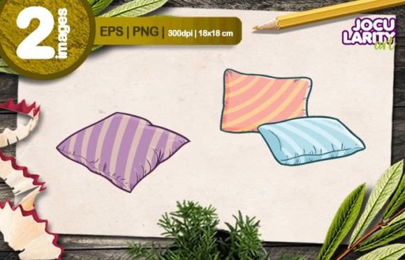 Bring Playful Energy to Your Designs with Funny Stripes Pillow Cartoon Vector