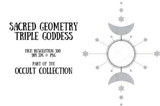 Occult Collection: Triple Goddess Font for Witchy Designs