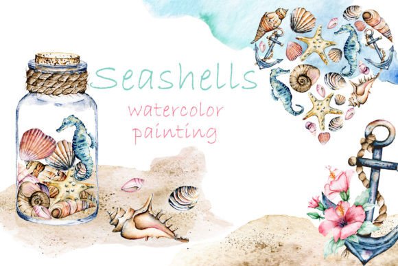 Sea, Beach, Seashells Watercolor PNG: Your Complete Creative Toolkit