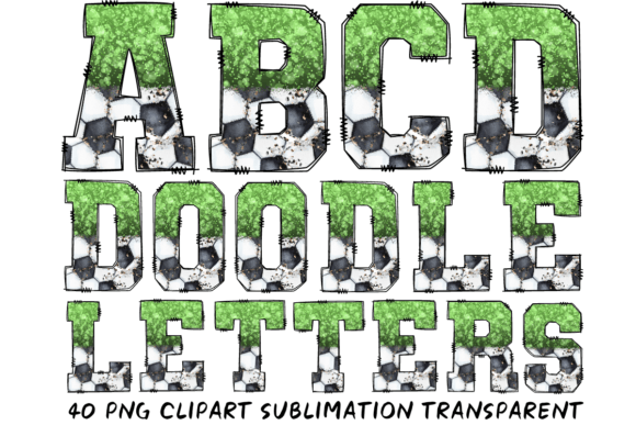 Soccer Glitter Alphabet Letters for Creative Projects